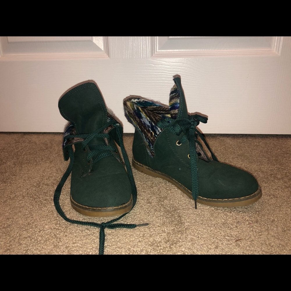 Green boots from Kayla